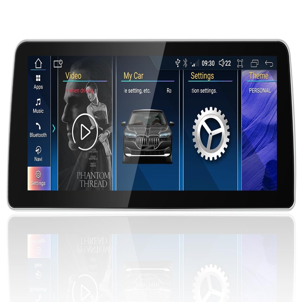 12.3 Inch Carplay for BMW F10 NBT System 2012-2016, Wireless Carplay Android Auto, Car Stereo Bluetooth Navigation Media Player (12.3" NBT System)