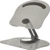 Adjustable Acrylic Tablet Stand, Silver, 360-Degree Rotating Base with Tilt Function, Foldable Design for Compact Storage view 1