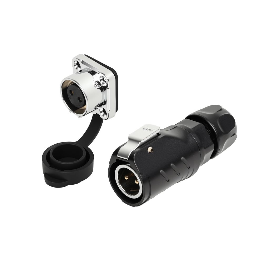 ZBLZGP LP12 2 Pin Industrial Connector, High Mechanical Strength with 5000N Pull-Out Resistance, Durable for Heavy-Duty Construction Machinery