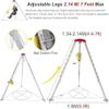 WXPWAMZ Rescue Tripod Confined Space Tripod Kit Portable Aluminum Tripod System 1200/1800/2600lbs Winch Confined Space Tripod(1800lbs(82ft Winch)) view 4