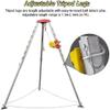 Confined Space Tripod Emergency Tripod, Heavy Duty Aluminum Tripod for Confined Spaces, with Winch and Safe Belt Rescue Tripod(1800lbs(98' Winch)) view 2