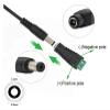12V 2A Power Adapter with Switch Power Plug Cable 5.5x2.1mm(US Plug) view 2