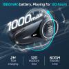 JZAQ Motorcycle Helmet Bluetooth Headset Speaker,Outdoor Helmet Headphones with Noise Cancellation Ultra-Thin Wireless Bluetooth Headphones Riding/Skiing/Sport 1000mAh view 3
