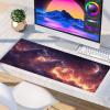 Wolf Gaming Mouse Pad, Mouse Pad 32x16in, Large Desk Mat with Non-Slip Rubber Base, Office Desk Accessories, Large Extended Gaming Keyboard Mat, Big Mousepad for Computer Gamer Office, Orange U-4020 view 4