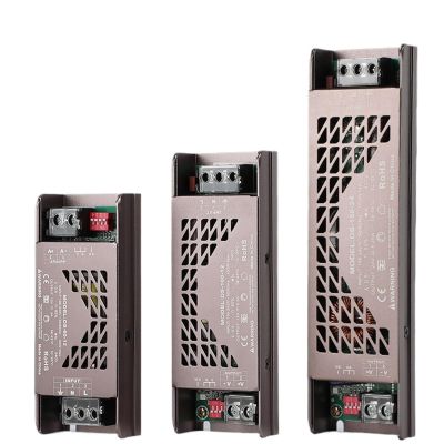 DC 12V 24V Fade Mode LED Power Supply Full Power Mute Lighting Device 60W 100W 200W Dimmable LED Light Driver Power Adapter(60W,12V)