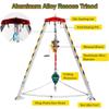 WXPWAMZ Confined Space Tripod Kit Confined Space Lift Tripod Kit 1200 lbs, Retractable 7 ft. Stand Confined Space Tripod, Manhole Fire Rescue Tripod,2600LBSWinch view 3