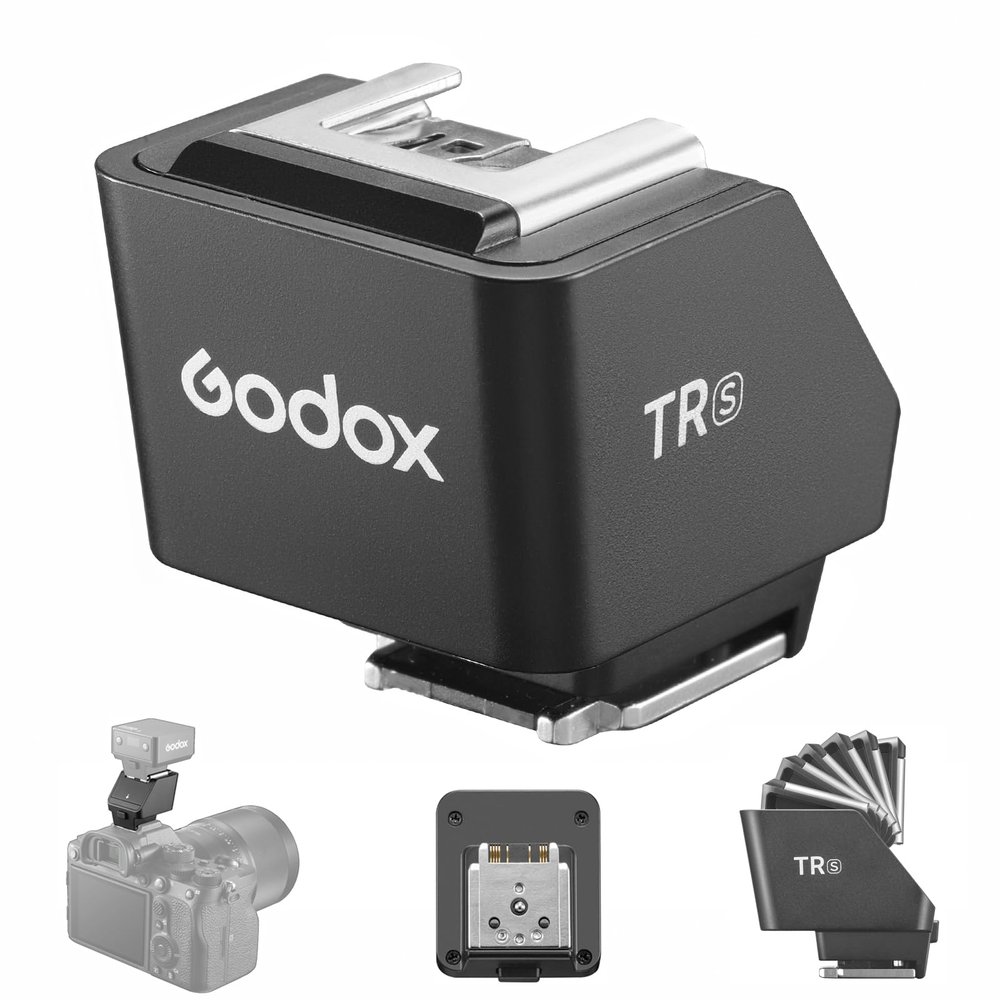Godox TR-S TTL Hot Shoe Riser for Sony Camera, Hot Shoe Extender for Godox iT30Pro-S iT20-S iT22-S iM30 iM20 iM22 Mini Flash, 0-90 Tilt Adjustment, Raises 30mm Height, Reduce Lens Shadow