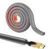 RPXRPXSide Open One Cord Cable Raceway Wire Cover for Cords, Our Cable Track is Best Suited for one Wire (Diameter <0.27"),Wire Raceway Management Cable Concealer Channel (Grey, 39in) view 1