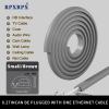 RPXRPXSide Open One Cord Cable Raceway Wire Cover for Cords, Our Cable Track is Best Suited for one Wire (Diameter <0.27"),Wire Raceway Management Cable Concealer Channel (Grey, 39in) view 3
