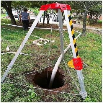 WXPWAMZ Confined Space Tripod Confined Space Tripod Aluminum Emergency Tripod 1200/1800/2600lbs Winch Rescue Tripod(2600LBS Winch)