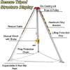 WXPWAMZ Confined Space Tripod Confined Space Tripod Aluminum Emergency Tripod 1200/1800/2600lbs Winch Rescue Tripod(2600LBS Winch) view 3