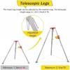 Confined Space Tripod Confined Space Tripod Kit, Deep Well Safety Guards Device Adjustable Legs Rescue Tripod(2600LBS Winch+Safe Belt) view 3
