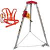 Rescue Tripod Tripod System with Safe Belt, 1200LBS Winch Confined Space Falling Protector Bracket for Sewers, Cellars Confined Space Tripod view 1