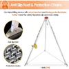 WXPWAMZ Confined Space Tripod Confined Space Tripod Kit with 1200 1800 Winch, Tripod System for Well Tunnel Sewer Entry Rescue Tripod(1200LBS Winch) view 3