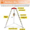 WXPWAMZ Confined Space Tripod Confined Space Tripod Kit with 1200 1800 Winch, Tripod System for Well Tunnel Sewer Entry Rescue Tripod(1200LBS Winch) view 4