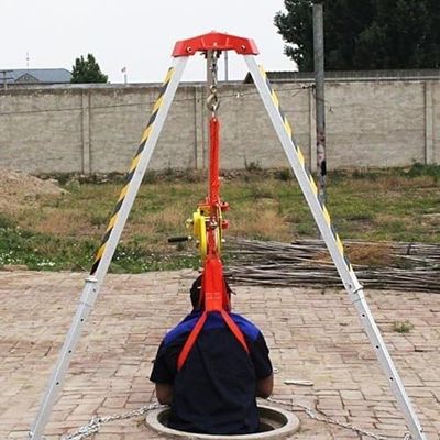 Confined Space Tripod Emergency Tripod Lifting Appliance with Winch/Fall Arrest Rescue Tripod(Tripod with 2600lbs Winch)