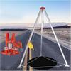 Confined Space Tripod Confined Space Tripod for Deep Well/Sewer Cleaning/Pipe Repair, Aluminum Stabilizer with Safe Belt Rescue Tripod(1200lbs(65ft Winch)) view 1