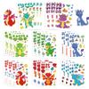 24 Sheet Dragon Stickers,Make Your Own Dragon Sticker for Kids,Cartoon Make-a-face Sticker,Girls Boys Dragons Birthday Party Decorations, DIY Party Favor Supplies,Art Craft Party Supplies(Long) view 1