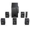 Bobtot Home Theater Systems with 5.25 inch Subwoofer, 5.1 Wired Satellite Surround Sound Speakers, 600 Watts Peak Power Deep Bass Audio Stereo System with FM Radio Bluetooth AUX DVD USB SD Input view 1