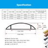 Aluminum Alloy Cable Concealer 1 M / 39 in Pc Cords Hider/Channel/Raceway/Management Kit, Self Adhesive Ethernet Wires Conduit(Yellow,Outer Width 47.1mm) view 2