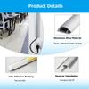 Aluminum Alloy Cable Concealer 1 M / 39 in Pc Cords Hider/Channel/Raceway/Management Kit, Self Adhesive Ethernet Wires Conduit(Yellow,Outer Width 47.1mm) view 3