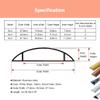 39.4 in Aluminum Alloy Cable Concealer, D Channel Cord Wire Hiders for Tv On Wall/Floor Under Desk Ethernet Cables Electrical Cords(Silver,Outer Width 39.5mm) view 2