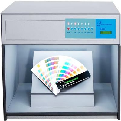 HFBTE 6 Light Source Color Assessment Cabinet Color Light Box D65 TL84 UV F CWF TL83 with 110V/220V Voltage for Textile,Dyeing,Packaging,Printing,Leather,Inks,Etc