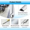 Aluminum Alloy Cable Concealer 1 M / 39 in Pc Cords Hider/Channel/Raceway/Management Kit, Self Adhesive Ethernet Wires Conduit(Outer Width 39.5mm) view 3
