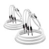 1 Pair HiFi Silver-Plated Speaker Cable High-end 7N OCC Speaker Wire for Systems Y Plug Plug Speaker Cable(Y to Y Plug,1.5m) view 1