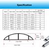 Aluminum Alloy Cable Concealer 1 M / 39 in Pc Cords Hider/Channel/Raceway/Management Kit, Self Adhesive Ethernet Wires Conduit(Outer Width 27.8mm) view 2