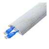 39.4 in Aluminum Alloy Cable Concealer, D Channel Cord Wire Hiders for Tv On Wall/Floor Under Desk Ethernet Cables Electrical Cords(White,Outer Width 27.8mm) view 1
