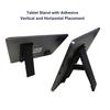AICQREI Universal Tablet Stand with Adhesive, for iPad, E-Reader, etc., Vertical and Horizontal Placement-Black view 2