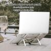 Wisoqu Laptop Stand, Aluminum Alloy Foldable Notebook Holder Mount, Lightweight Laptop Riser with Cooling Ventilation, Compatible with 10-15.6in Laptops, Tablets view 4