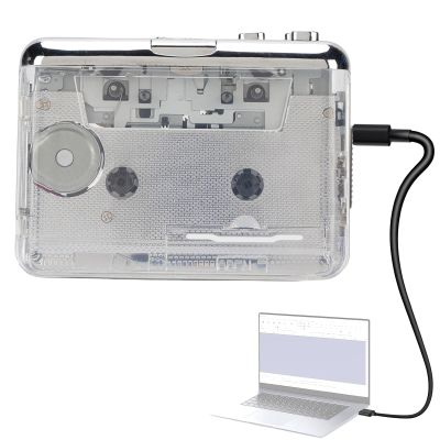 Serounder Portable Cassette Tape Player, Stereo USB Cassette to MP3 Converter with Auto Reverse and Copper Flywheel, with 3.5mm Noise Canceling Headphone for PC Laptop