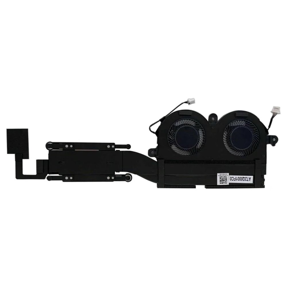 0WCX2D for XPS 13 9380 XPS 13-9380 Laptop CPU Cooling Fan Cooler Fan Heatsink Radiator WCX2D AT2Q0001DT0(Cooling Fan Set)