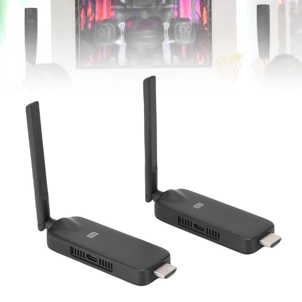 Yoidesu Wireless HDMI Transmitter and Receiver, Plug & Play Portable Wireless Extender Kit 4K Support 2.4 / 5G 164Ft, for Screen Display Laptop/Tv Box/Projector