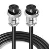 Triowei GX16 3 Pin Aviation Connector Cable, 9.84FT Double Female Extension Cord with Panel Mount, Circular Metal Plug Wire for Industrial Equipment view 1