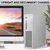 A10 Miniature Desktop Computer Metal Case with Strategic Ventilation for Stable Hardware Operates Vertical/Horizontal Space Saving Design view 2