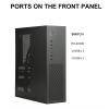 A10 Miniature Desktop Computer Metal Case with Strategic Ventilation for Stable Hardware Operates Vertical/Horizontal Space Saving Design view 4