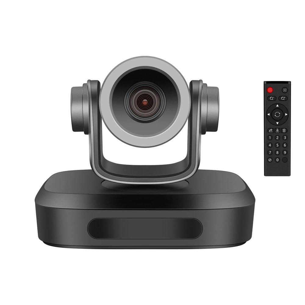 AI Tracking Powered 4K UHD 10X Optical Zoom PTZ Camera Webcam for Live Streaming and Professional Meeting System, Zoom Meeting, Skype, OBS, Streaming Webcam with Built-in Mic for PC/Mac/Laptop