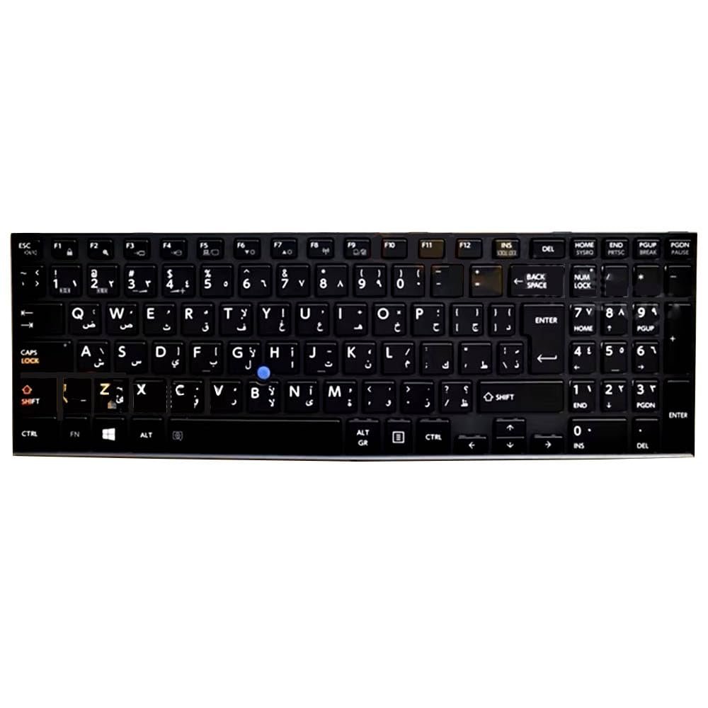 Arabia AR Laptop Keyboard for Toshiba Satellite Pro A50-E A50-E-10N A50-E-10P A50-E-10W A50-E-115 A50-E-117 A50-E-11C A50-E-11D Black with Backlit&Pointing