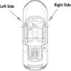 Fit for Toyota Yaris 2012 2013 2014 2015 2016 2017 2018 2019 Outside Rearview Mirror Cover Wing Door Side Mirror Shell Cap Housing-White_Right_Side view 4