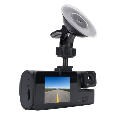 EBTOOLS Dash Cam, 3 Channel Monitor, 1080P HD 170 Wide Angle, Night Vision, with Reversing Image, G Sensor, Loop Recording, 2 inch HD Screen, WiFi Dual Dash Camera for Cars