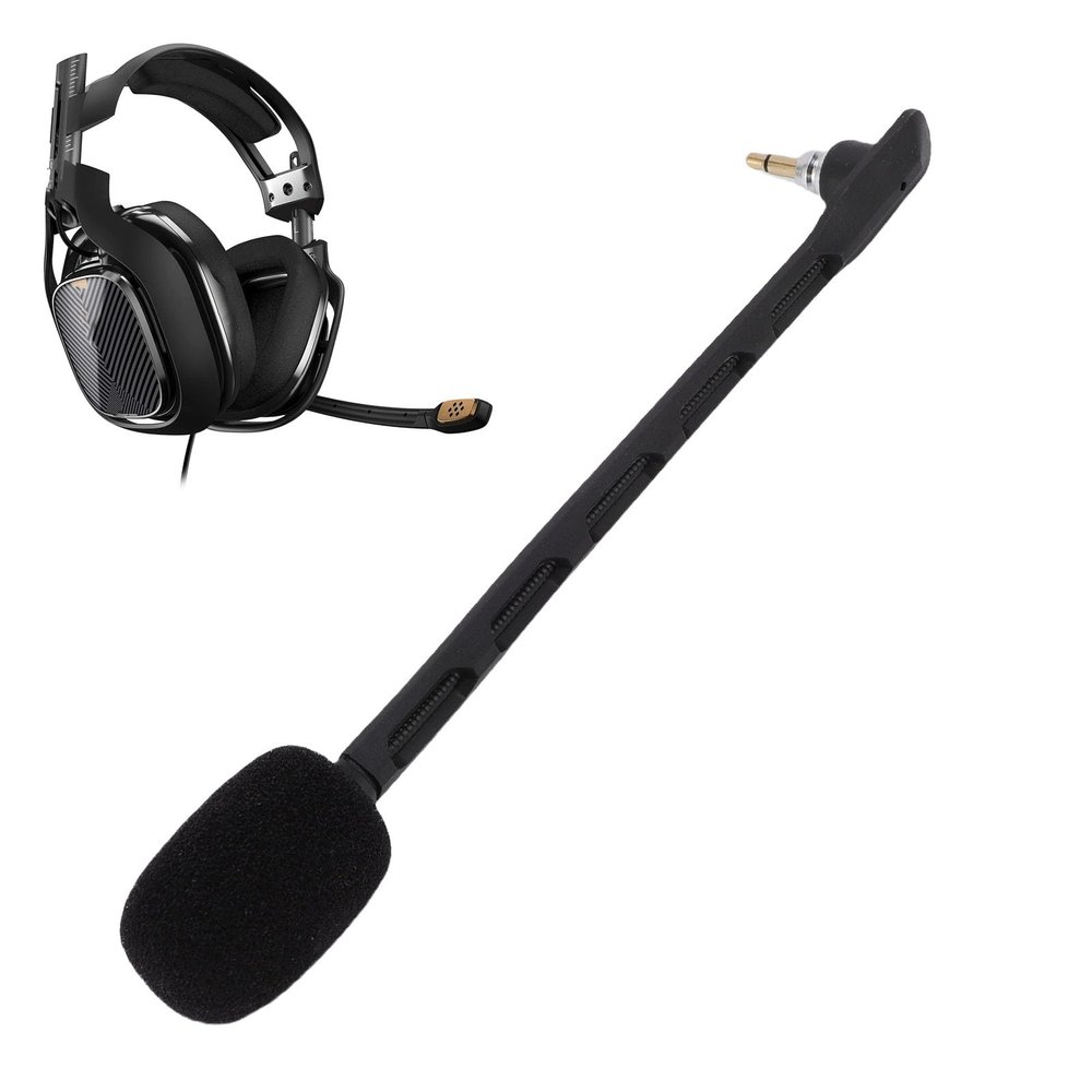 Sanpyl 2pcs Mic Replacement for Astro for Astro TR Gaming Headset, Noise Canceling 3.5mm Detachable Gaming Microphone (Black)