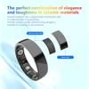OVLOKS Smart Ring Ceramics for Men & Women,Tracker with Fitness,Health,Sleep,Step,iOS & Android Compatible,Non-Subscription (Black, 9) view 2
