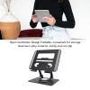 EBTOOLS Tablet Stand, 360 Rotating Base, Dual Rod Adjustable Aluminum Desktop Holder, Adjustable and Foldable, for 5.8 to 12.9 Inch Tablets, Electronic Book Reader, Smartphone (Black) view 3