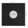 20pcs Record Kraft Paper Jackets Matte Black Guard Protects Records Dust Dirt for LPs view 2
