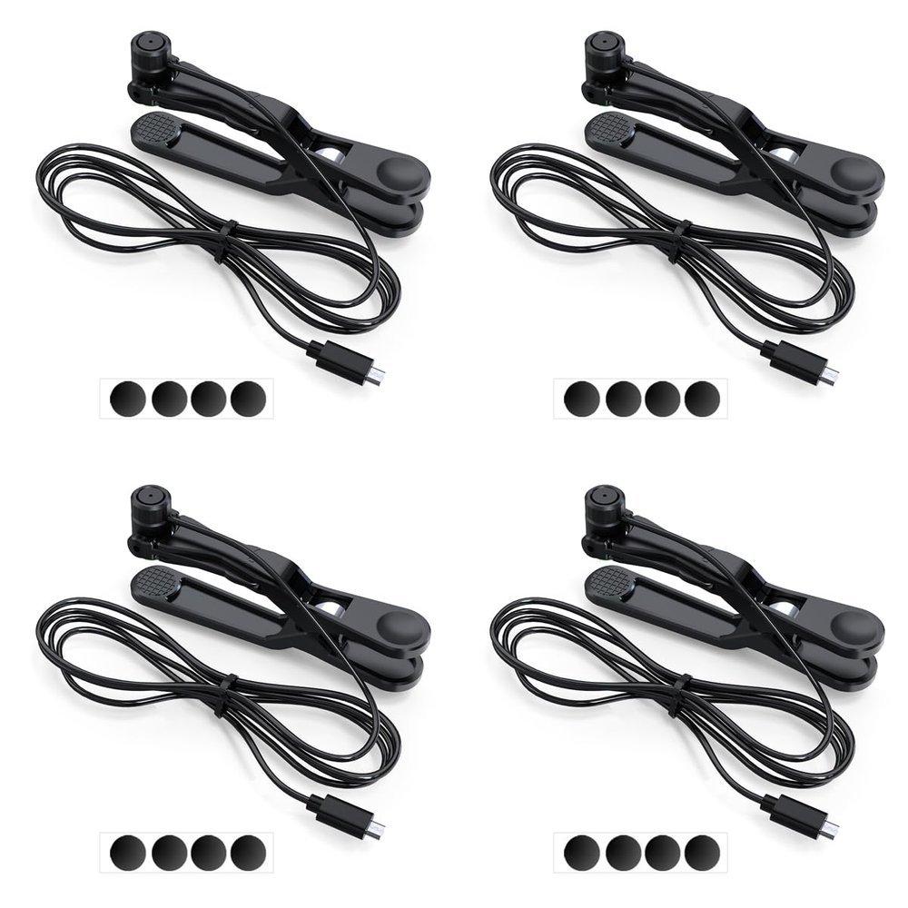Clicking Tip (4pcs) for X1/X2PRO/G30 Auto Clicker Accessories, with Micro USB Port, with 16pcs Nano Adhesive Pads