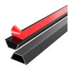 100 CM Aluminum Metal Surface Cable Raceway/Concealer, Self-Adhesive Floor Cable Covers Cords/Wire Management Kit for Home Office(Black,W 30mm) view 1