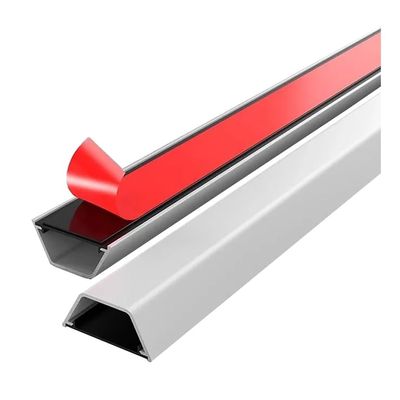 100 CM Aluminum Metal Surface Cable Raceway/Concealer, Self-Adhesive Floor Cable Covers Cords/Wire Management Kit for Home Office(Silver,W 20mm)